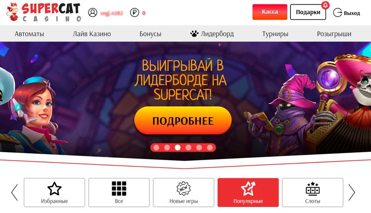 Способы прохождения регистрации в казино Super Cat