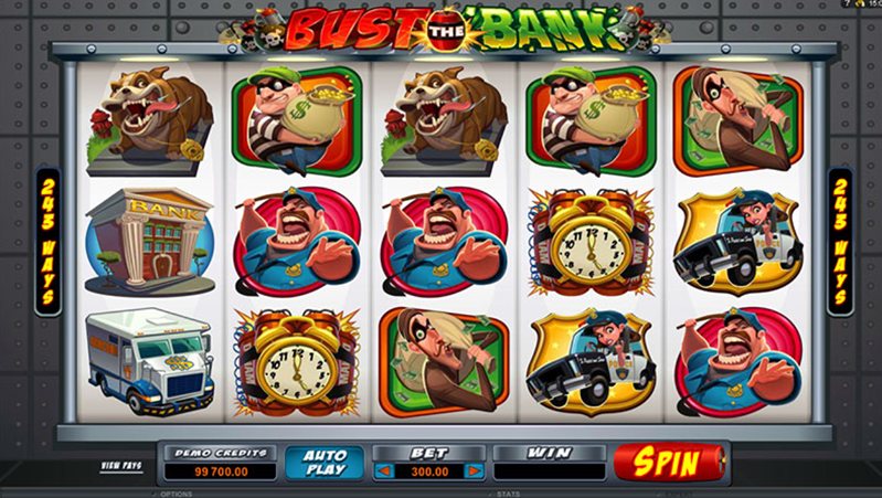 Геймплей слота Bust The Bank