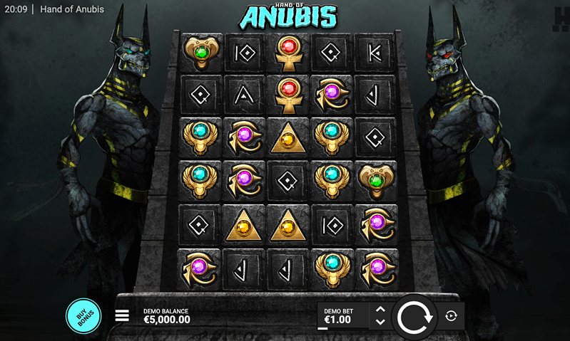 Геймплей слота Hand of Anubis