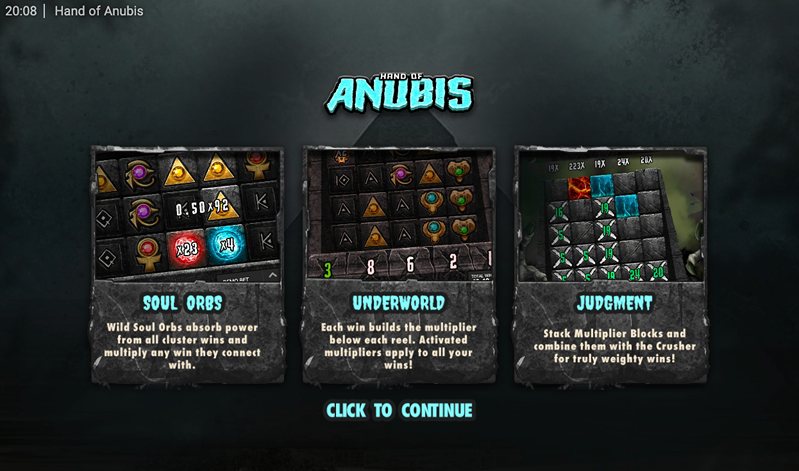 Заставка слота Hand of Anubis