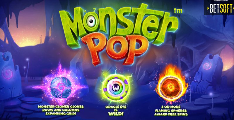 Заставка слота Monster Pop