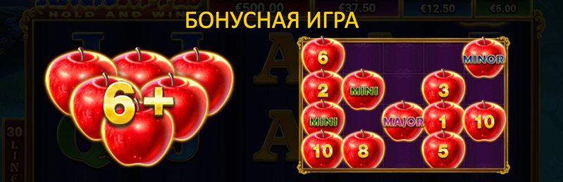 Бонусы слота Magic Apple