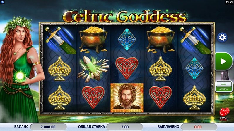 Геймплей слота Celtic Goddess