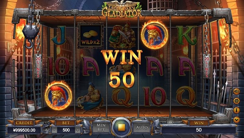 Выигрыш слота Gladiator Legends