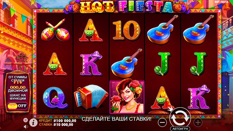 Дизайн слота Hot Fiesta